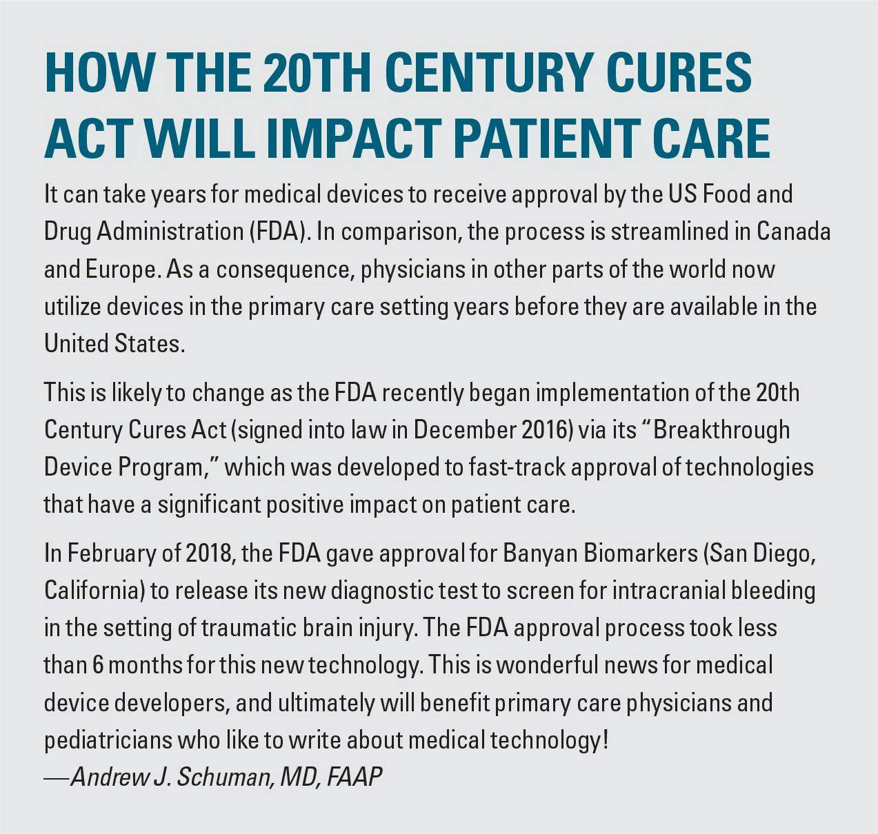 How the 20th Century Cures Act will impact patient care