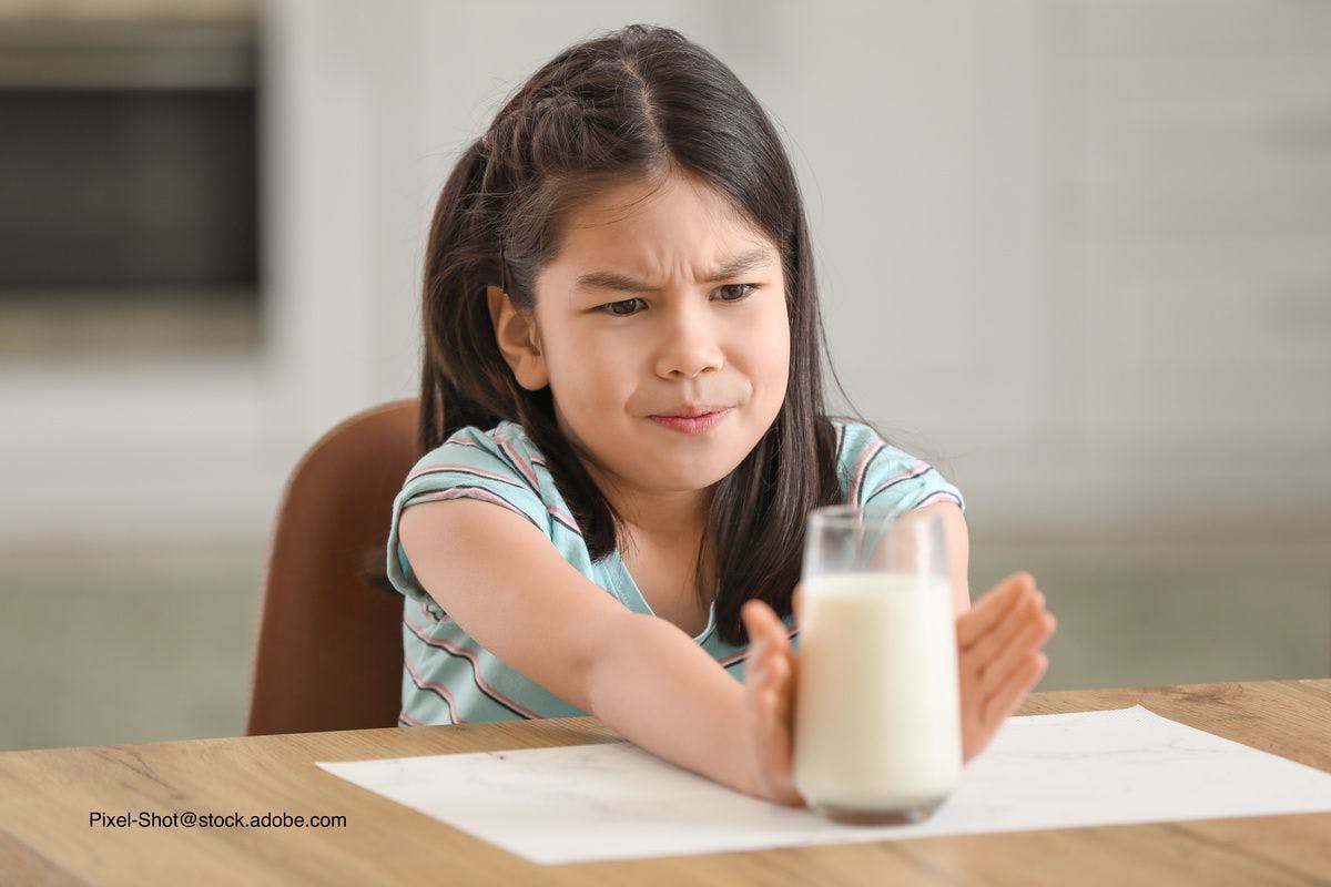 child refusing milk