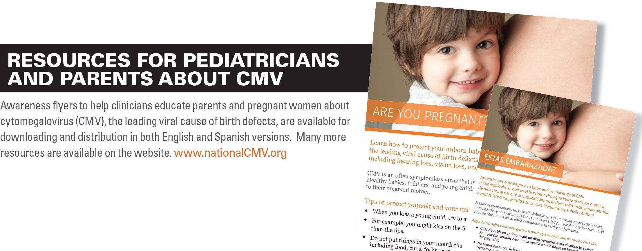 Resources for pediatricians and parents about CMV