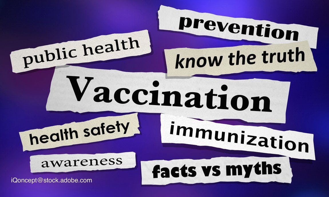 image of words involving vaccination