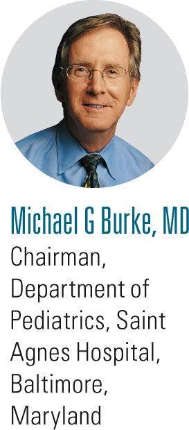 headshot Michael G Burke, MD