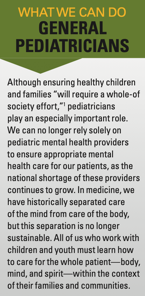 What we can do: General pediatricians