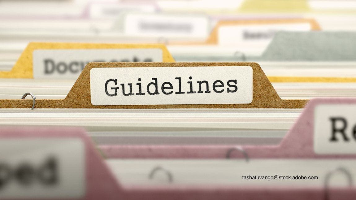 file folder showing guidelines