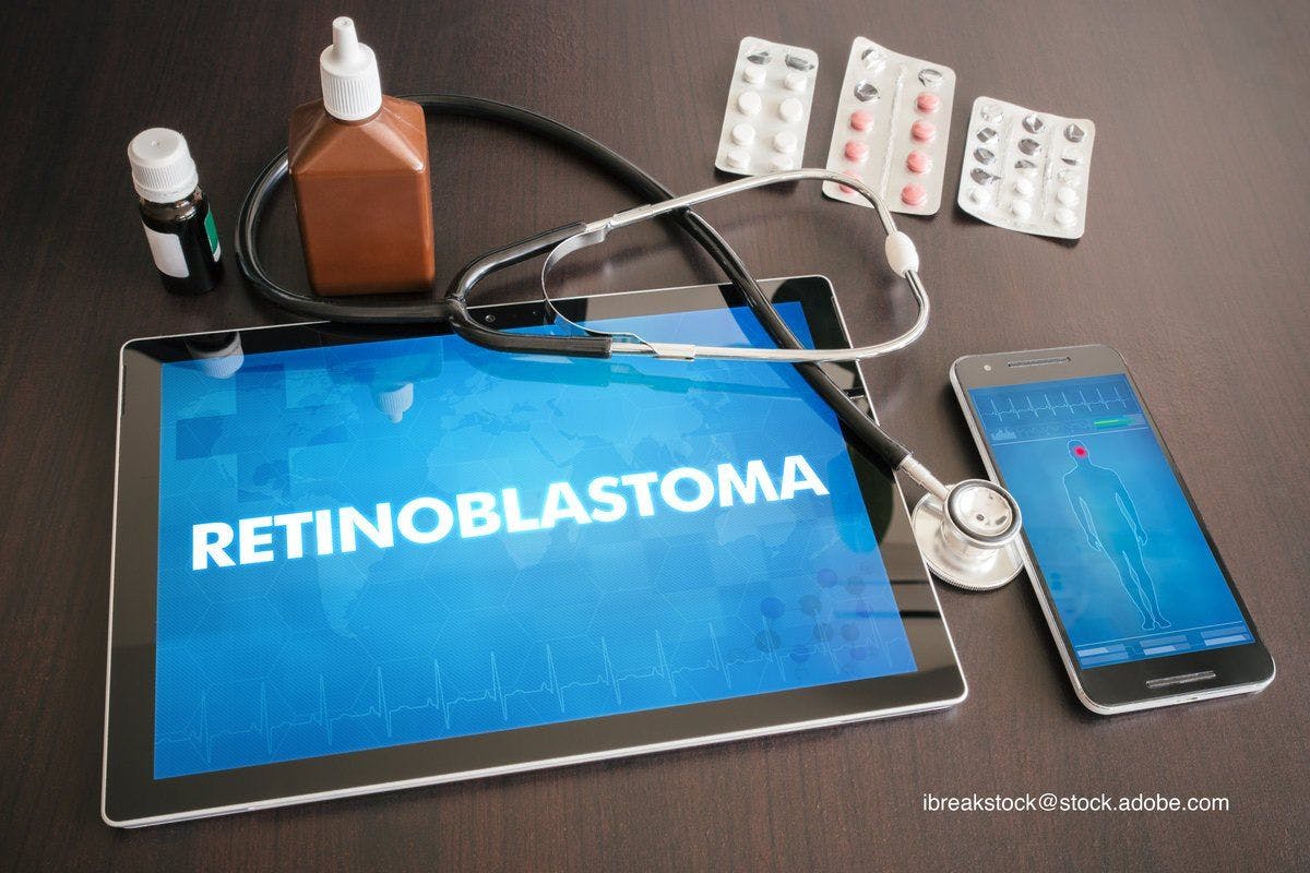 tablet showing retinoblastoma