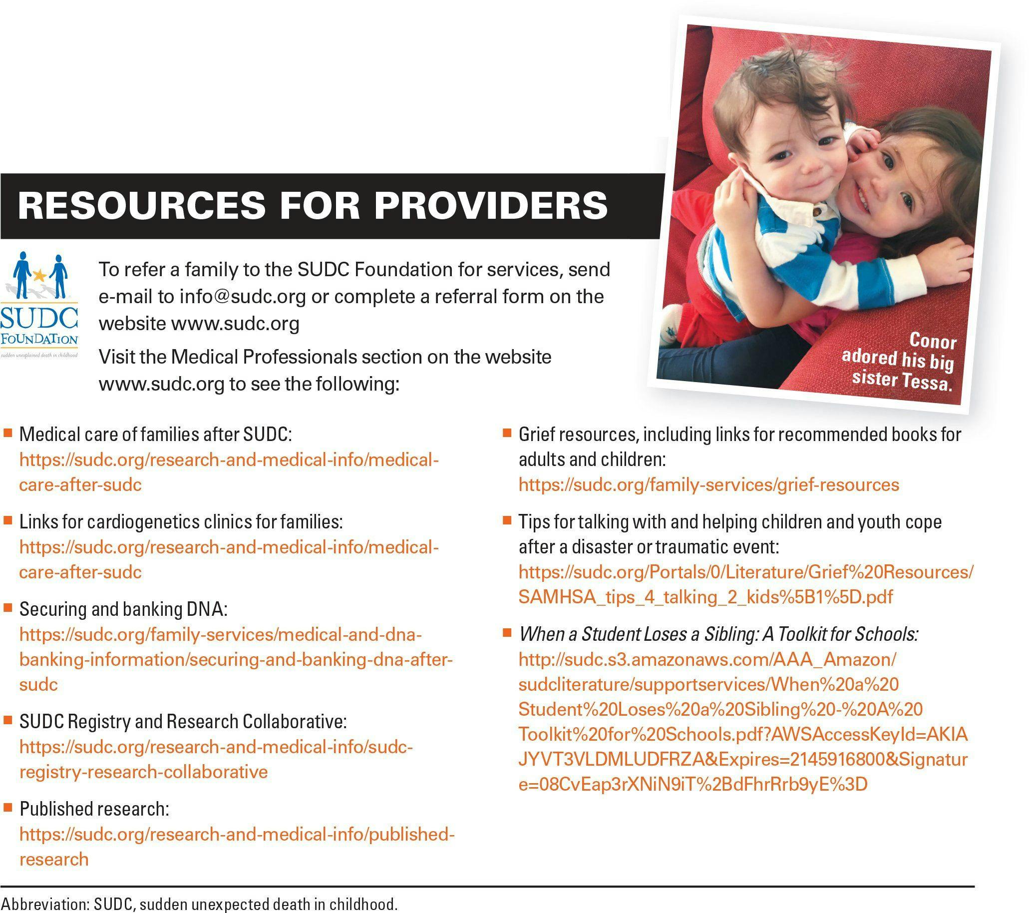 Resources for providers
