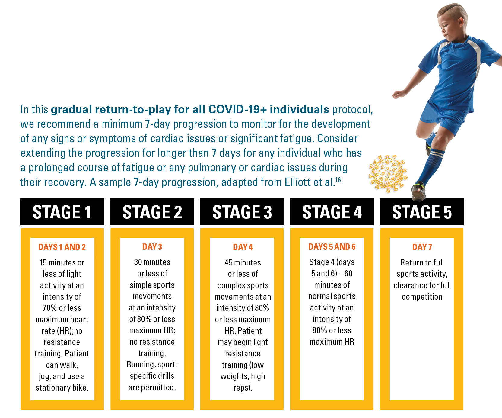 Stages of gradual return-to-play