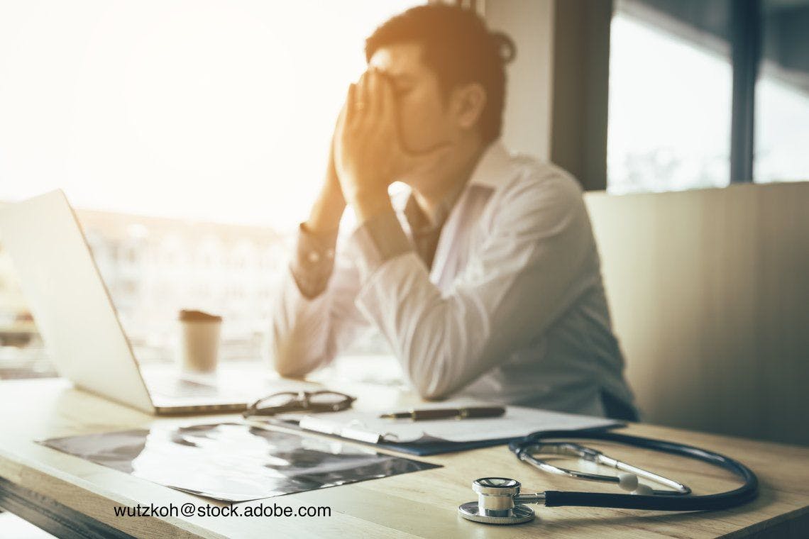 image showing doctor facing burnout