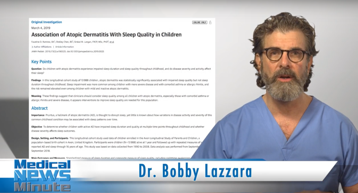 How atopic dermatitis impacts sleep quality and duration (VIDEO)