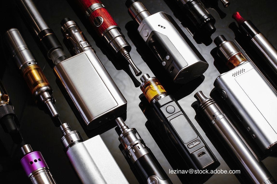 collection of e-cigarette devices