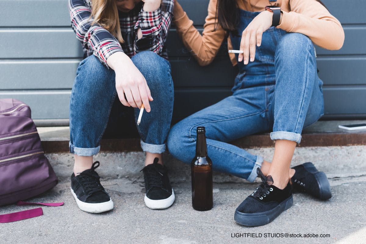 teens engaging in substance use