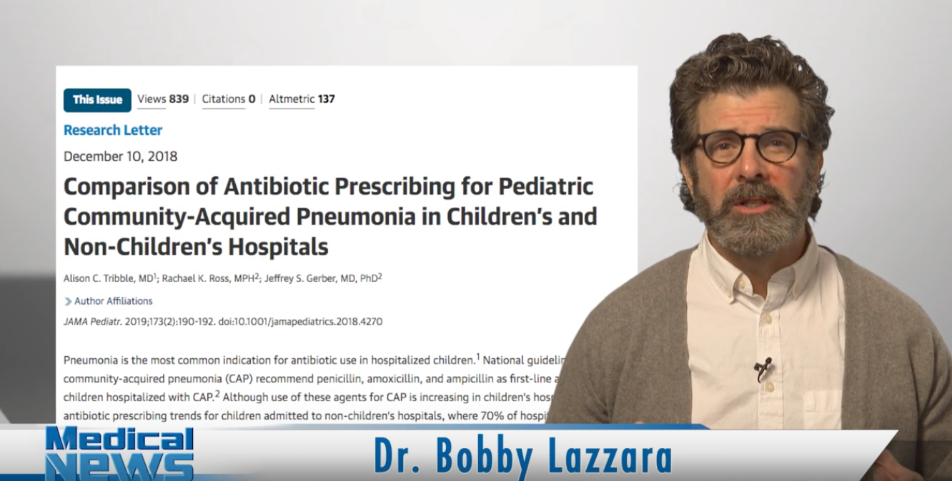 How did prescription guidelines for pneumonia change behaviors? (VIDEO)